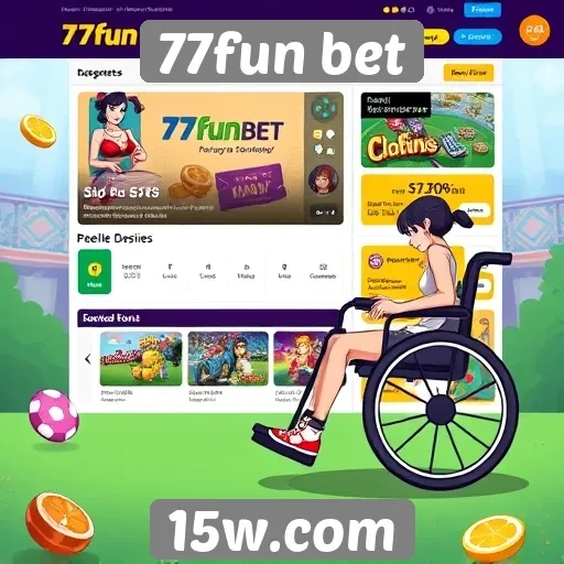 Acessibilidade e usabilidade do site 77fun bet